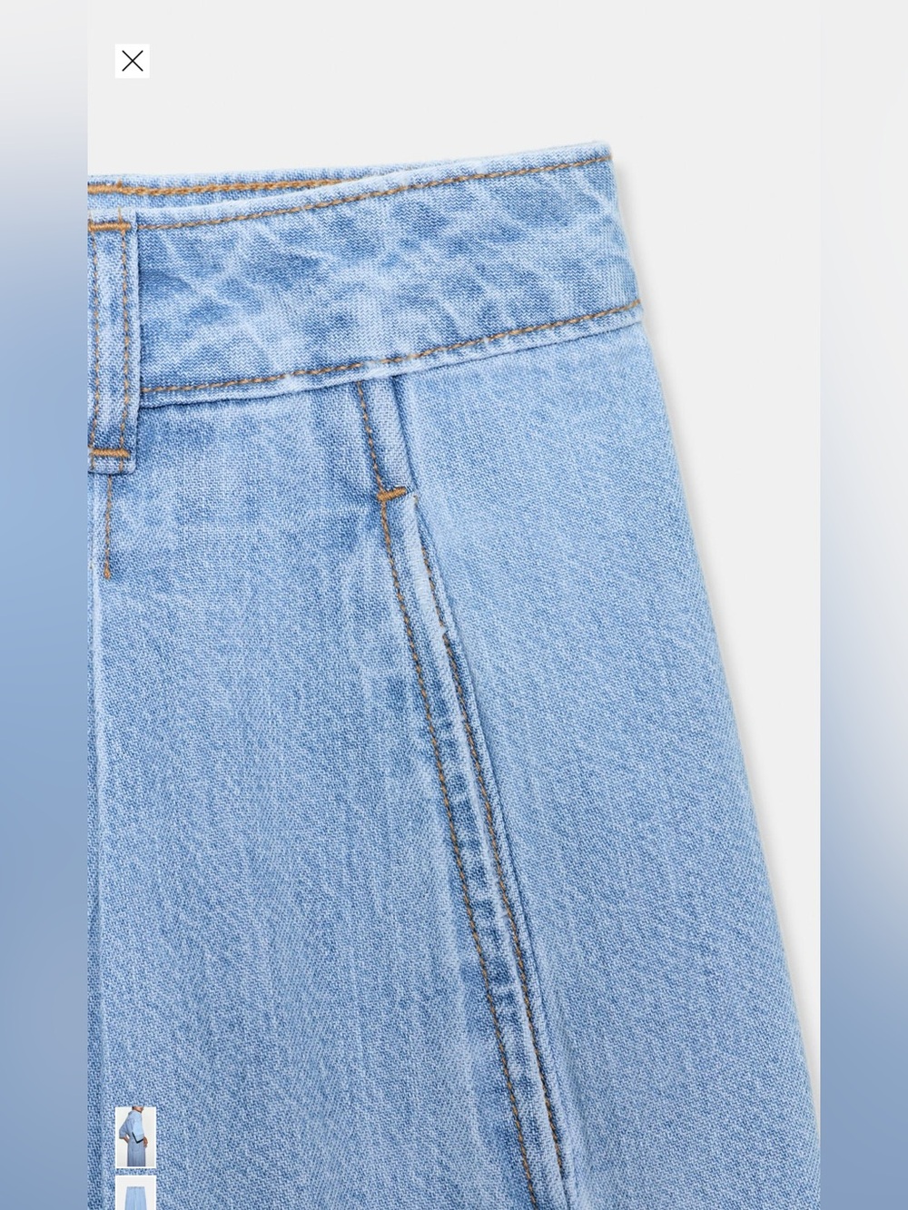 Zara Denim Set | Size S Top & US 6 (28) Jeans π - Picture 11 of 11
